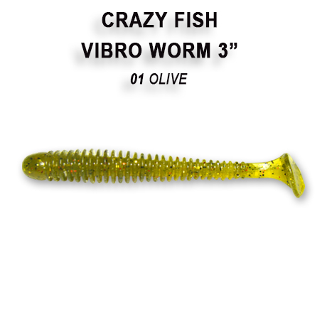 Crazy Fish Vibro Worm 3" - Image 3