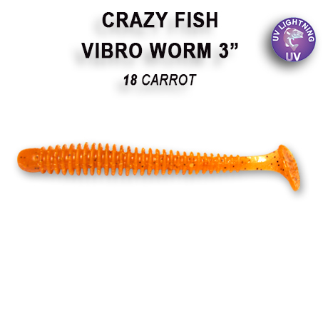 Crazy Fish Vibro Worm 3" - Image 4