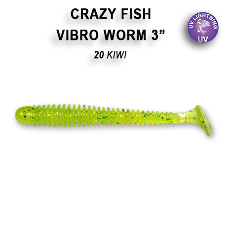 Crazy Fish Vibro Worm 3" - Image 5