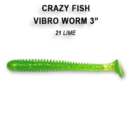 Crazy Fish Vibro Worm 3" - Image 6