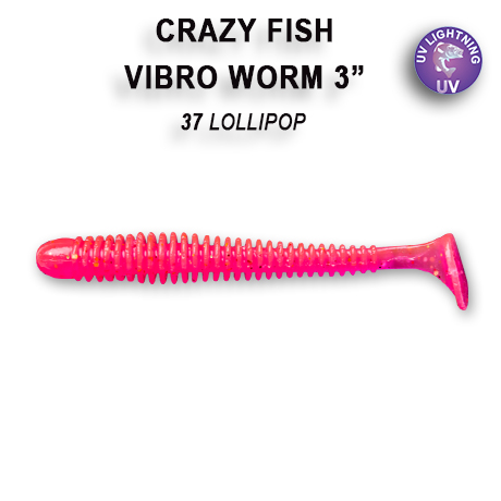Crazy Fish Vibro Worm 3" - Image 9