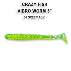 Crazy Fish Vibro Worm 3"