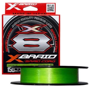 YGK X-BRAID Braid Cord X8 150m Chartreuse