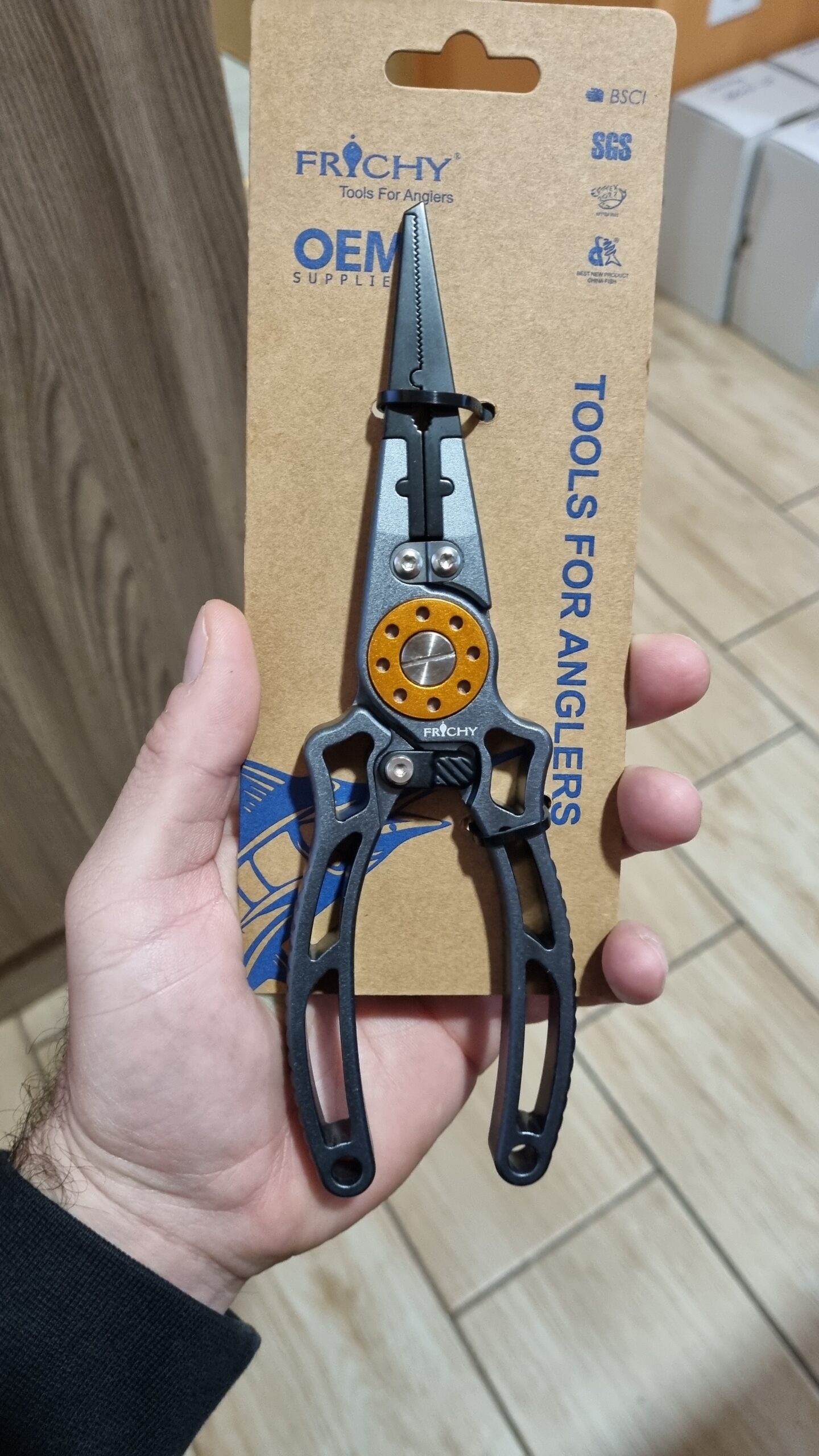 FRICHY XP214 - 8" ALUMINUM FISHING PLIERS - Image 2